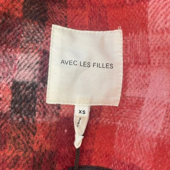 Avec Les Filles Geo Pattern Double Breasted Coat - Picture 9 of 10